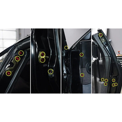 Dress Up Bolts Titanium Hardware Door Kit | 1990-1999 Nissan 300ZX (NIS-064-Ti)