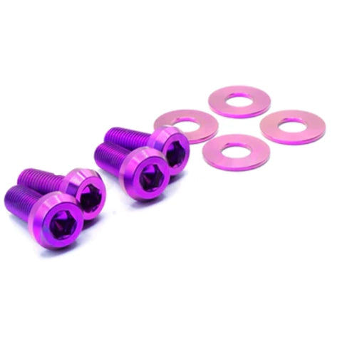 Dress Up Bolts Titanium Hardware Seat Kit | 2015-2021 Honda Civic 1.5T (HON-052-Ti)