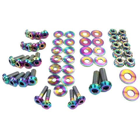 Dress Up Bolts Titanium Engine Bay Kit | 2007-2019 Nissan R35 GT-R (NIS-035-Ti)