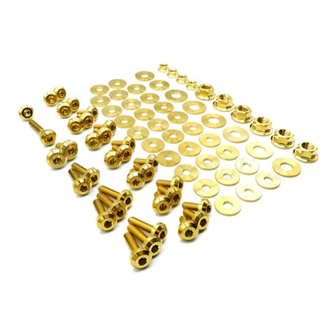 Dress Up Bolts Stage 2 Titanium Hardware Engine Bay Kit | 2022+ Honda Civic Si (HON-063-Ti-BLK)