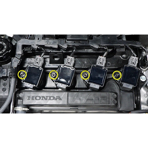 Dress Up Bolts Titanium Hardware Coil Pack Kit | 2022-2023 Honda Civic Si (HON-074-Ti)