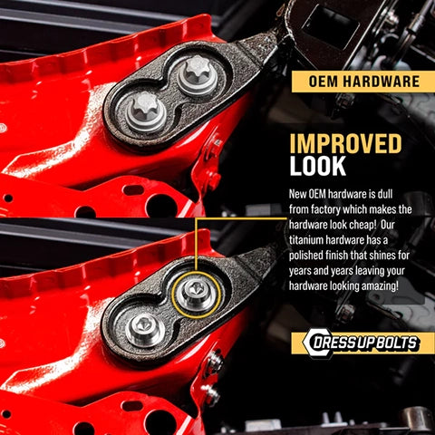 Dress Up Bolts Titanium Hardware Hood Kit | 2021+ BMW M3 (BMW-034)