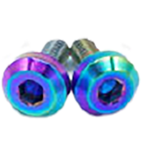 Dress Up Bolts Titanium Fuel Door Hardware Kit | 2015-2021 Dodge Charger (DOD-007-Ti-XXX)