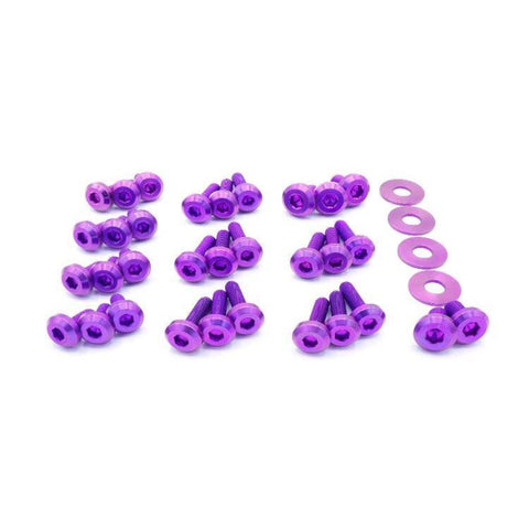 Dress Up Bolts Titanium Stage 3 Engine Bay Kit | 2003-2006 Mitsubishi Evo 8/9 (MIT-008-Ti)