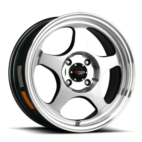 Drag Wheels DR23 Gunmetal Gray w/ Machined Faces & Lip 15x6.5 | 4x100 (DR231565044073GMM)