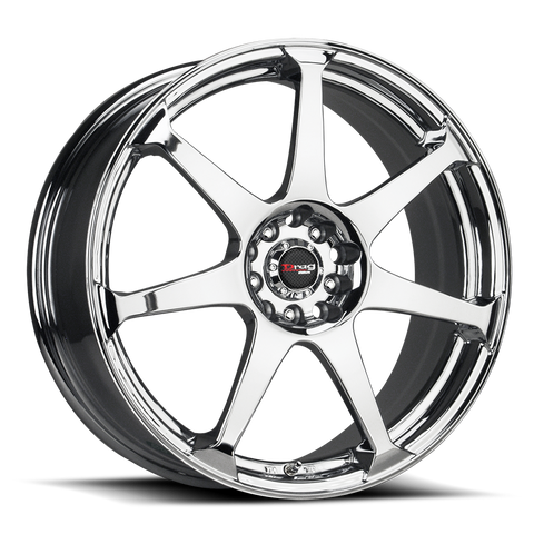 Drag Wheels DR33 PVD Chrome 17x7.5 | 5x108/5x115 (DR331775304273VC)