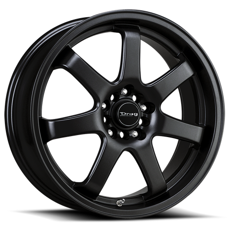 Drag Wheels DR35 Flat Black 17x7.5 | 4x100/4x114.3 (DR351775044273BF1)
