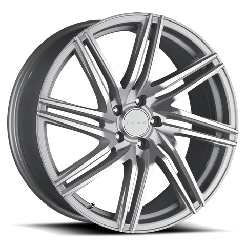 Drag Wheels DR70 Silver w/ Machined Spoke Faces 20x8.5 | 5x120 (DR702085232074SM)