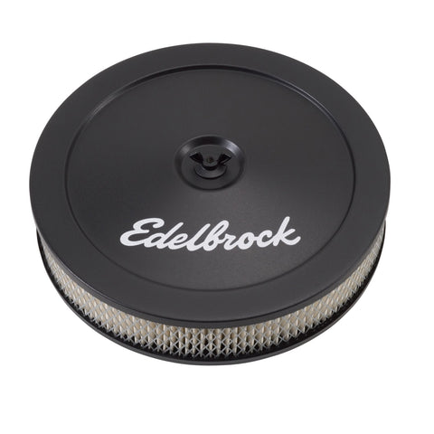 Edelbrock Pro-Flo Black 10" Round Air Cleaner w/ 2" Paper Element (1203)