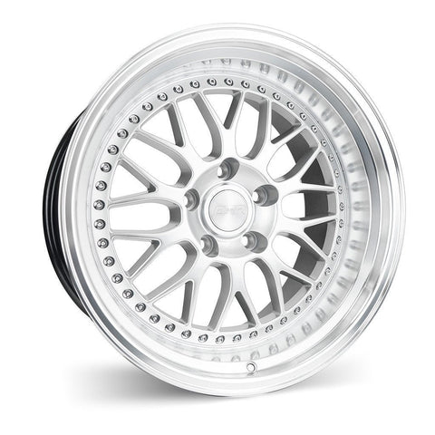ESR Wheels SR01 Hypersilver w/ Machined Lip 18x9.5 | 5x114.3 (89551435 SR01HS-ML)