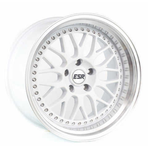 ESR SR01 5x114.3 18" White Machine Lip Wheels - Return