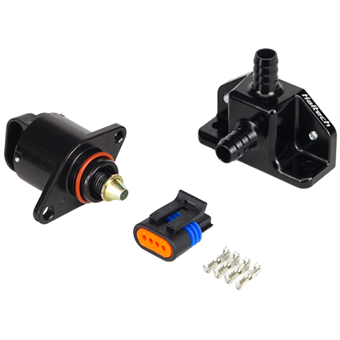 Haltech Idle Air Control Kit - Billet 2 Port Housing with 2 Screw Style Motor (HT-020305)