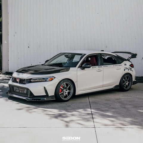 Seibon GT-Style Double Sided Carbon Fiber Hood | 2023+ Honda Civic Type R (HD23HDCVR-GT-DS)