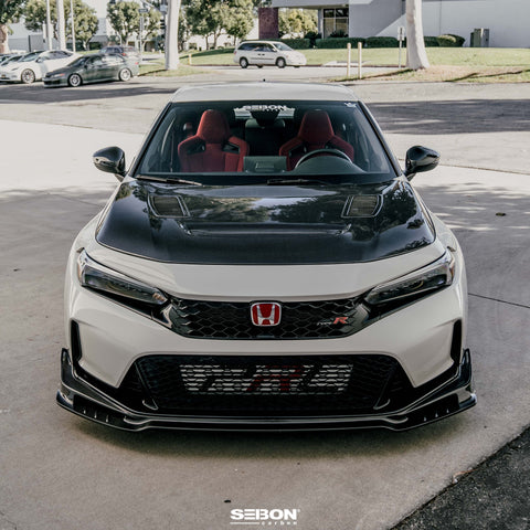 Seibon GT-Style Double Sided Carbon Fiber Hood | 2023+ Honda Civic Type R (HD23HDCVR-GT-DS)