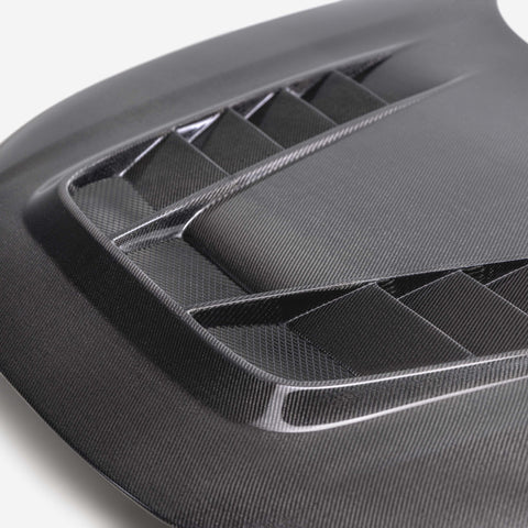Seibon TV-Style Double Sided Carbon Fiber Hood | 2023+ Honda Civic Type R (HD23HDCVR-TV-DS)