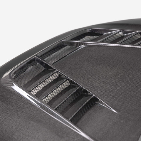 Seibon TV-Style Double Sided Carbon Fiber Hood | 2023+ Honda Civic Type R (HD23HDCVR-TV-DS)