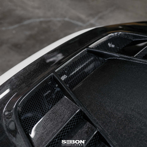 Seibon TV-Style Double Sided Carbon Fiber Hood | 2023+ Honda Civic Type R (HD23HDCVR-TV-DS)