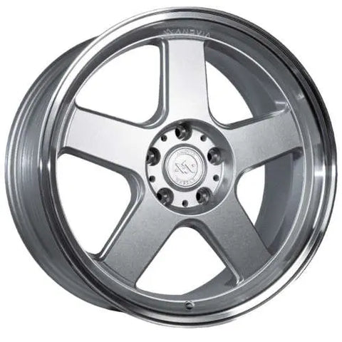 Anovia Highball Silver w/ Machined Lip 18x9.5 +22 | 5x114.3 (ART109189551142273SI)