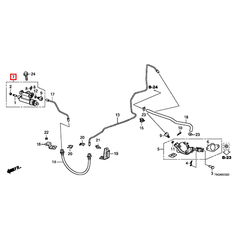 Honda OEM Clutch Slave Cylinder | 2016-2021 Honda Civic 1.5T/Si (46930-SWA-G11)
