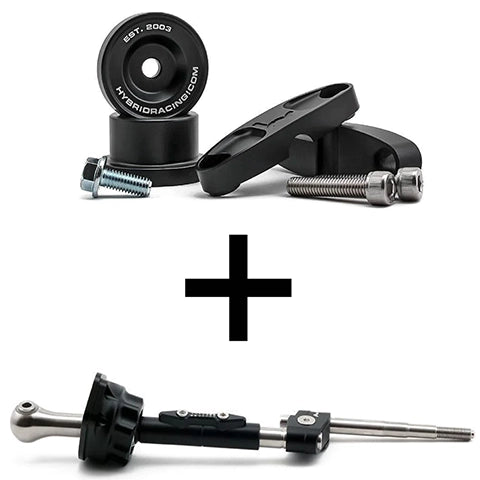 Hybrid Racing Short Shifter and Linkage Bushing Combo | 1988-1991 Honda CRX/Civic, 1992-2000 Honda Civic, and 1994-2001 Acura Integra (HYB-BUN-01-89/90)