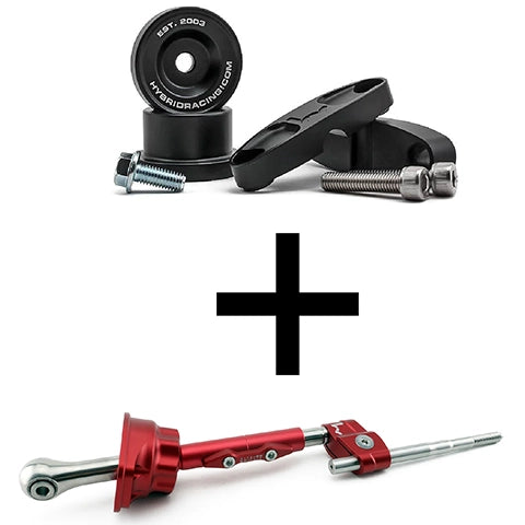 Hybrid Racing Short Shifter and Linkage Bushing Combo | 1988-1991 Honda CRX/Civic, 1992-2000 Honda Civic, and 1994-2001 Acura Integra (HYB-BUN-01-89/90)