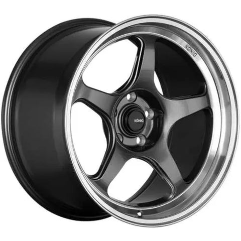 Konig Hyperspec Metallic Anthracite Gray w/ Mirror Machined Lip 18x8.5 | 5x112 (HP88512426)