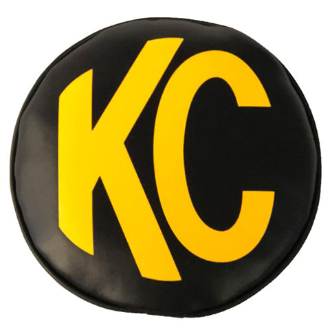 KC HiLites KC Hilites Light Cover - 6in / Soft / Black/Yellow / Pair (KC5102)