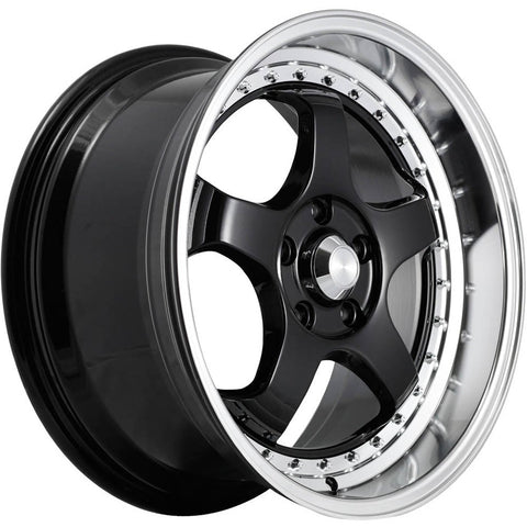 Konig SSM Gloss Black w/ Machined Lip 18x9 | 5x114.3 (SS89514505)