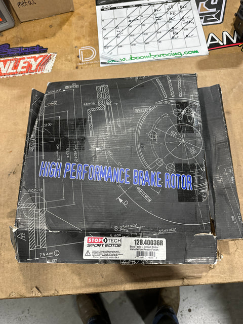 Stoptech Sport Drilled Front Rotor | 2016-2023 Honda Civic non-Si/Type-R (128.40036L/R) - Return