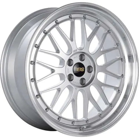 BBS Wheels LM Diamond Silver w/ Diamond Cut Machined Lip 17x8 | 5x120 (LM089DSPK)