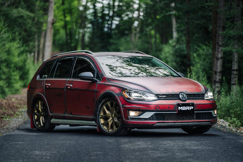 MBRP Stainless Steel 3" Cat-Back - 2.5" Dual Split Exit | 2017-2019 VW Golf Sportwagen / Alltrack (S4618)