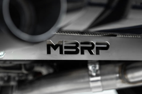 MBRP Stainless Steel 3" Resonator-Back - Quad Outlet w/ Carbon Fiber Tips | 2019-2021 BMW M2 (S45023CF)