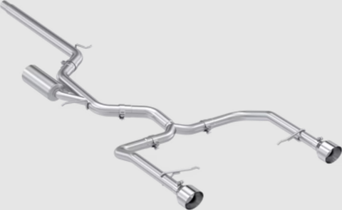 MBRP Stainless Steel 2.5" Cat-Back - Dual Split Exit | 2022-2023 VW Jetta GLI (S4615)