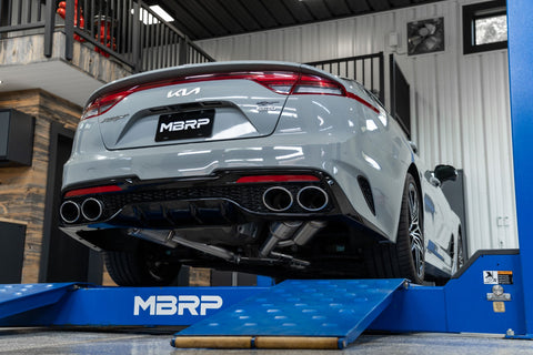 MBRP Stainless Steel 2.5" Active Cat-Back Exhaust - Quad Outlet | 2022+ Kia Stinger (S4708304)