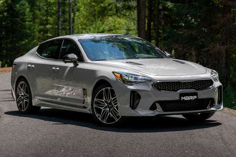 MBRP Stainless Steel 2.5" Active Cat-Back Exhaust - Quad Outlet | 2022+ Kia Stinger (S4708304)