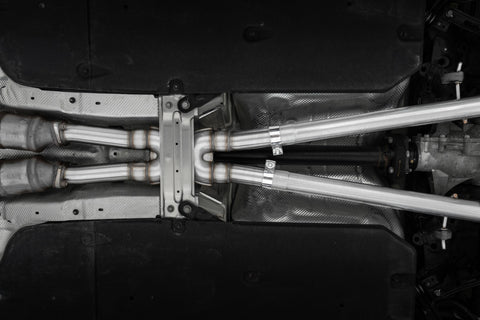 MBRP Stainless Steel 2.5" Active Cat-Back Exhaust - Quad Outlet | 2022+ Kia Stinger (S4708304)