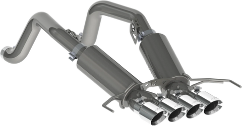 MBRP Stainless Steel 3" Axle-Back w/ Quad Tips | 2014 - 2019 Chevrolet Corvette (S7030)