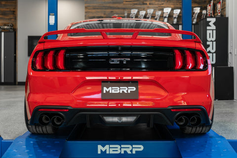 MBRP 2.5" Race Quad Exit Axle-Back Exhaust| 2018 - 2023 Ford Mustang GT (S7211)