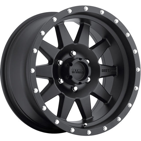 Method Race Wheels The Standard Matte Black w/ Simulated Beadlock 15x7 | 5x114.3 (MR30157012506N)