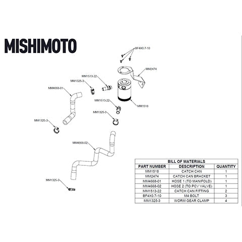Mishimoto PCV Catch Can Kit | 2022-2023 Subaru BRZ/Toyota GR86 (MMBCC-BRZ-22)