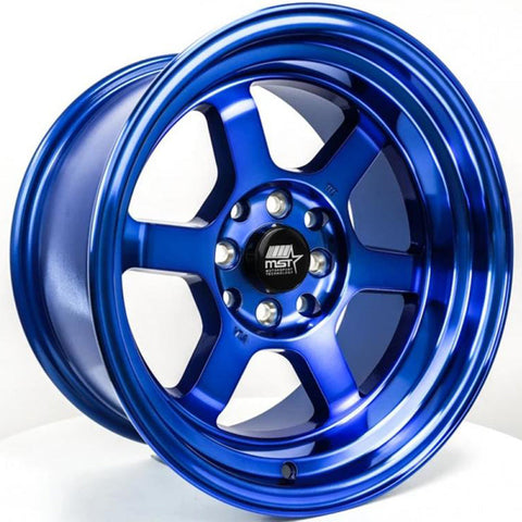 MST Wheels Time Attack Sonic Blue 15x8 | 4x100/4x114.3 (01T-5816-0-BLU)