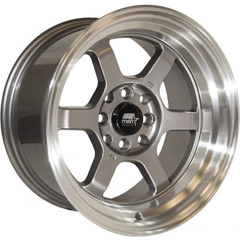 MST Wheels Time Attack Gunmetal Gray w/ Machined Lip 17x9 | 5x114.3 (01T-7965-20-GNML)