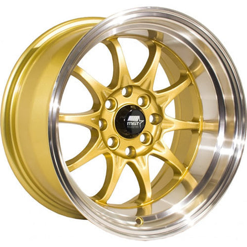 MST Wheels MT11 Gold w/ Machined Lip 17x9 | 5x100/5x114.3 (11-7917-20-GLDL)