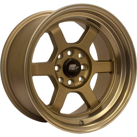 MST Wheels Time Attack Matte Bronze w/ Bronze Machined Lip 17x9 | 4x100 (01T-7949-20-BRBL)