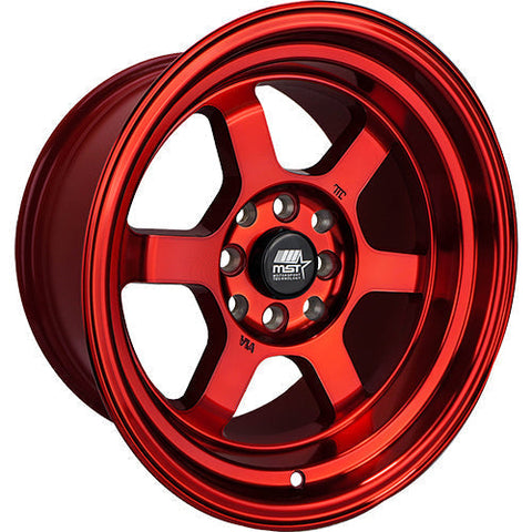 MST Wheels Time Attack Ruby Red 15x8 | 4x100/4x114.3 (01T-5816-0-FRED)