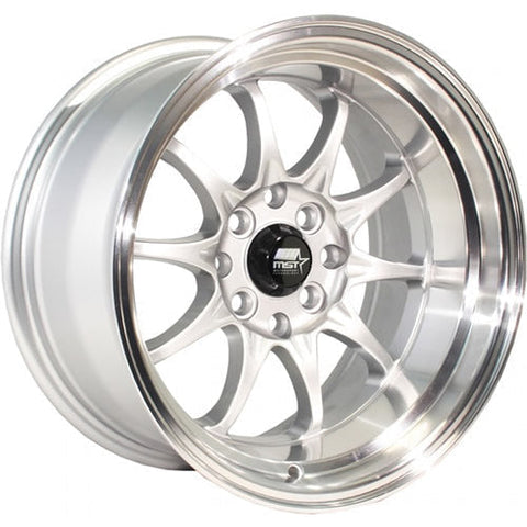 MST Wheels MT11 Silver w/ Machined Lip 17x9 | 5x100/5x114.3 (11-7917-20-SILL)