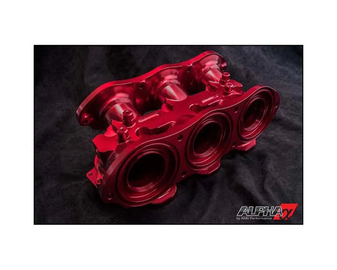 AMS Performance Intake Manifold w/Cast Aluminum Plenums & Secondary Fuel Rail (12 injectors) | 2009-2024 Nissan GT-R (ALP.07.08.0101-67)