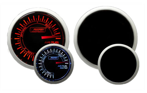 Prosport 52mm (2-1/16) Amber/White Air Fuel Ratio Gauge (216BFWAAFSM)