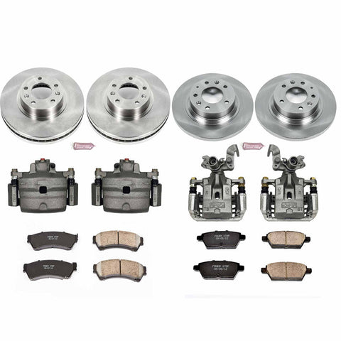 Power Stop Front & Rear Autospecialty Brake Kit w/Calipers | Multiple Fitments (KCOE200)