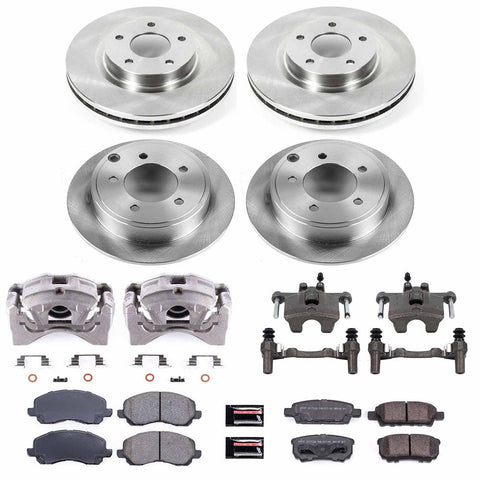 Power Stop Front & Rear Autospecialty Brake Kit w/Calipers | Multiple Fitments (KCOE2840)